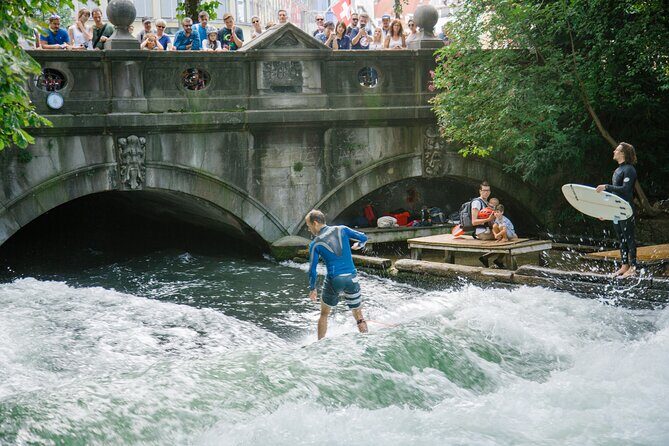 Best of Munich Electric Bike Tour - Eisbachwelle: The Surfer Wave You Can See Without Leaving Munich