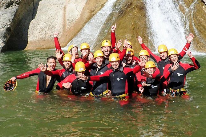 Canyoning Starzlachklamm - Gear Is Taken Care Of: Neoprene, Helmet, Harness, and Shoes