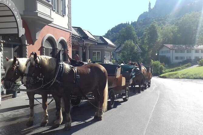 EXCLUSiVE SKIP-THE-CROWDS Neuschwanstein and Linderhof Castle Tour from Munich INCL. TICKETS - Neuschwanstein planning: Hohenschwangau base village and your ticket handoff