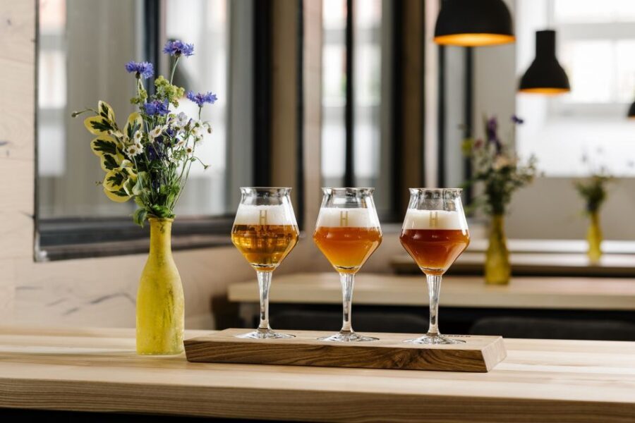 München: Braukurs mit Führung und Verkostung - Food that makes a beer day work: lunch and Brezn-Pizza