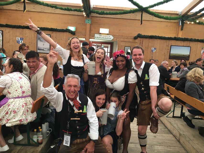 Munich Oktoberfest All-Inclusive Tour - Inside the tent: reserved balcony seating and the feast