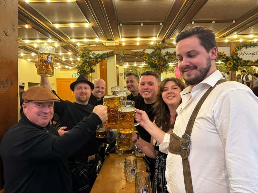 Munich: Oktoberfest Big Beer Tent Evening Table Reservation - Beer and chicken vouchers: what you actually get at the table