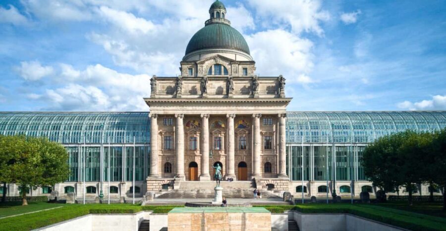 Munich Private Walking Tour with the BMW Museum and BMW Welt - Odeonsplatz and the Beer-Hall Putsch: Where History Got Ugly