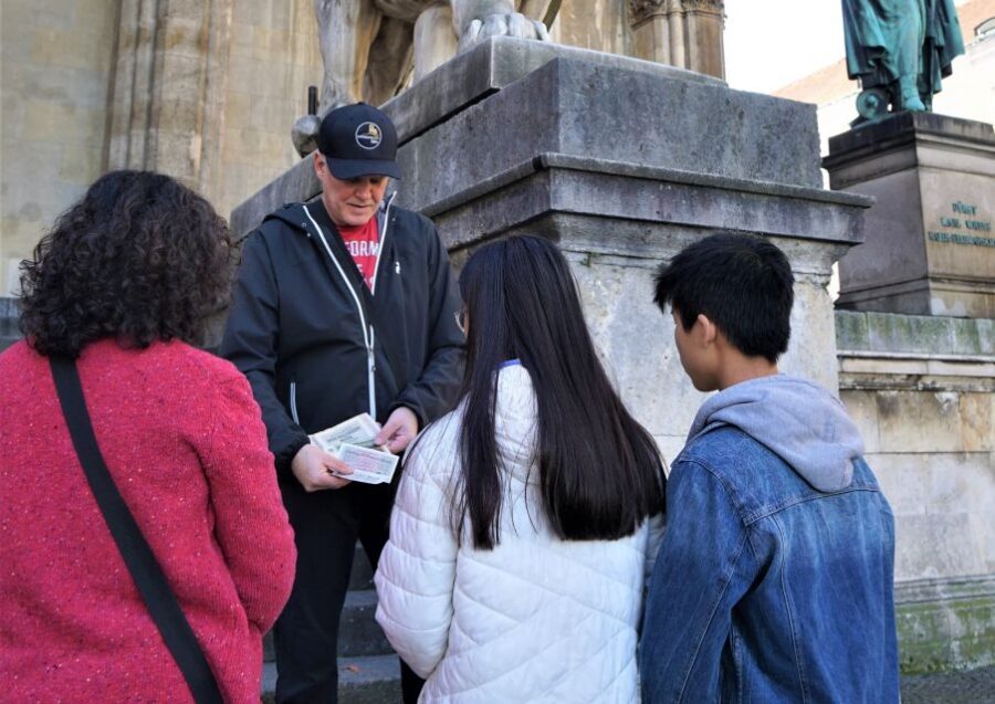 National Socialism WWII with licensed guide - private tour - Munich Residenz court garden: a monument to resistance