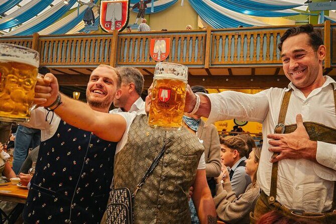 Oktoberfest Experience in Munich: Fun, Food, Beer & Seats - Entering the tent: your reserved table is the payoff