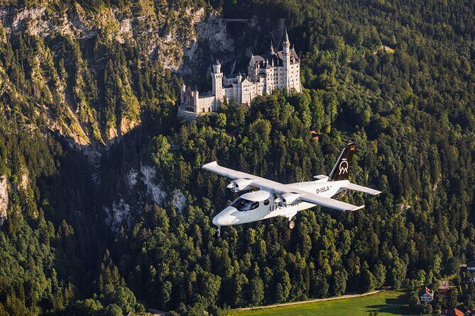Sightseeing flight Zugspitze Neuschwanstein Castle Alps Munich Augsburg - Price and value: what $767.81 buys you in real time